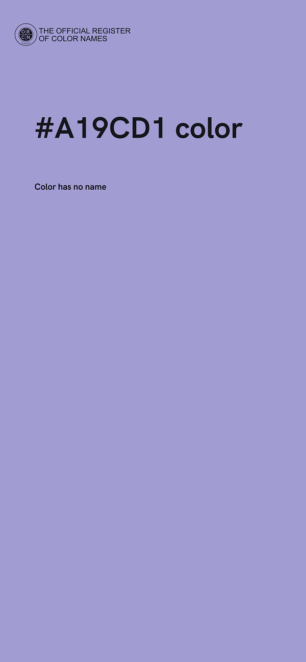 #A19CD1 color image