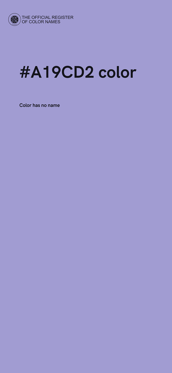 #A19CD2 color image