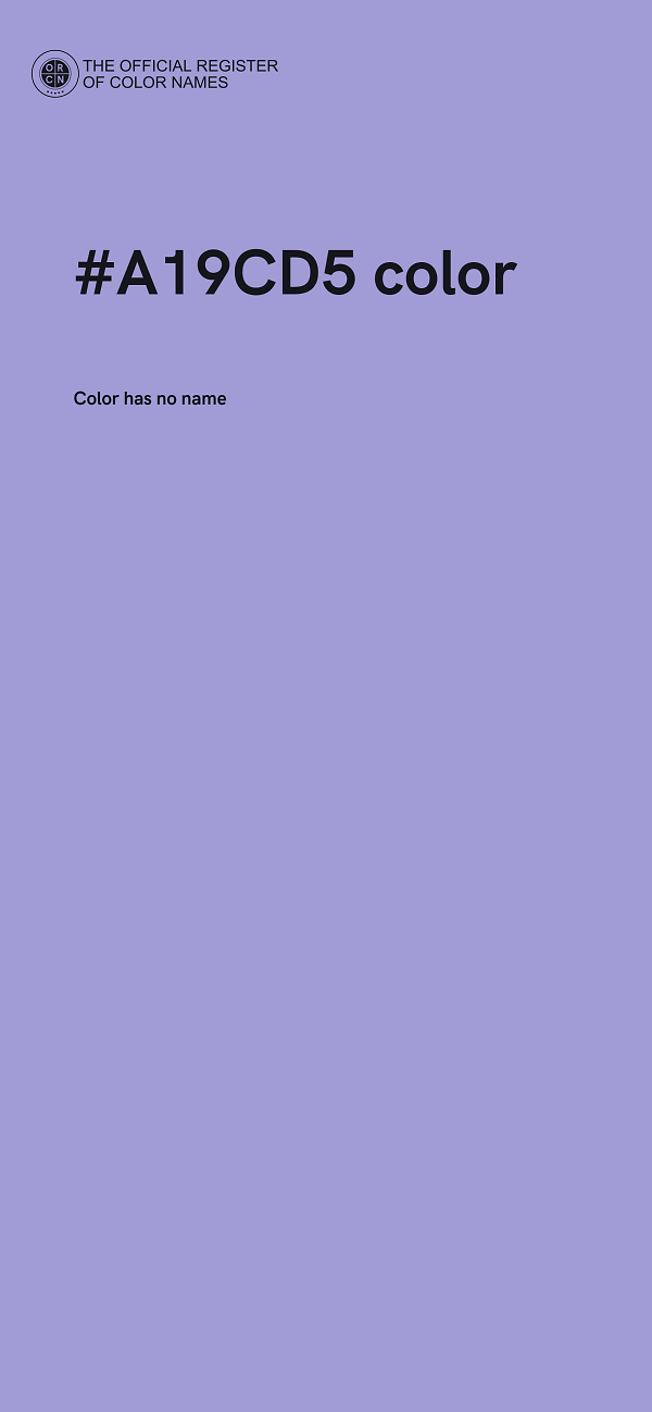 #A19CD5 color image