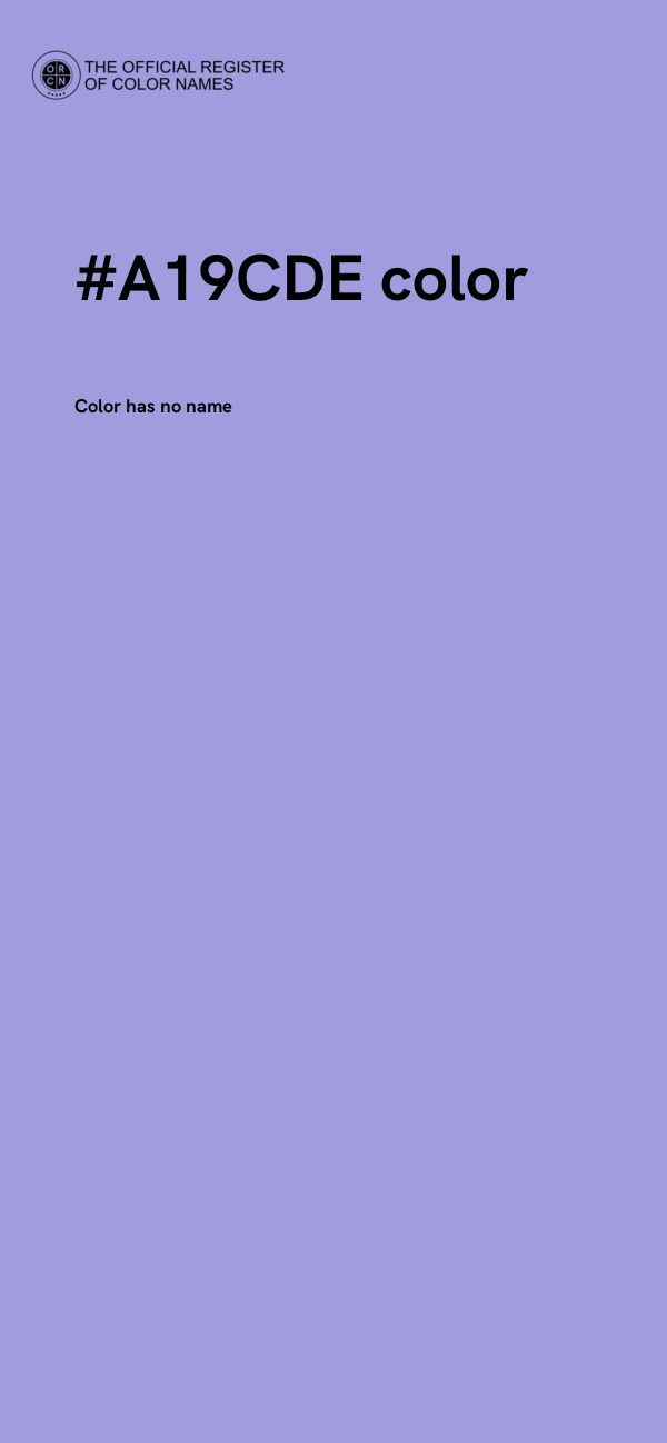 #A19CDE color image