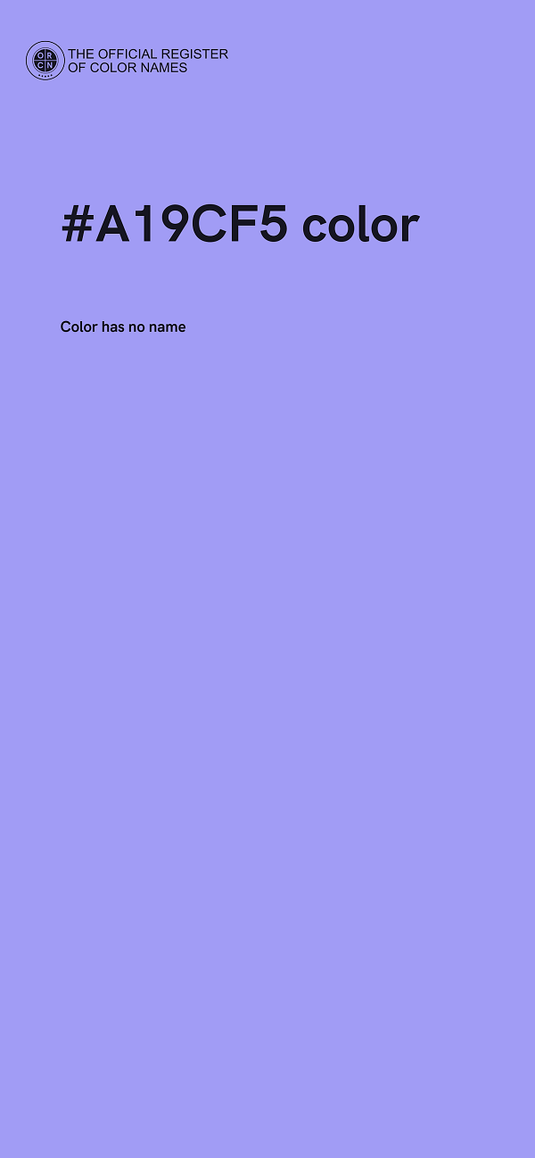 #A19CF5 color image