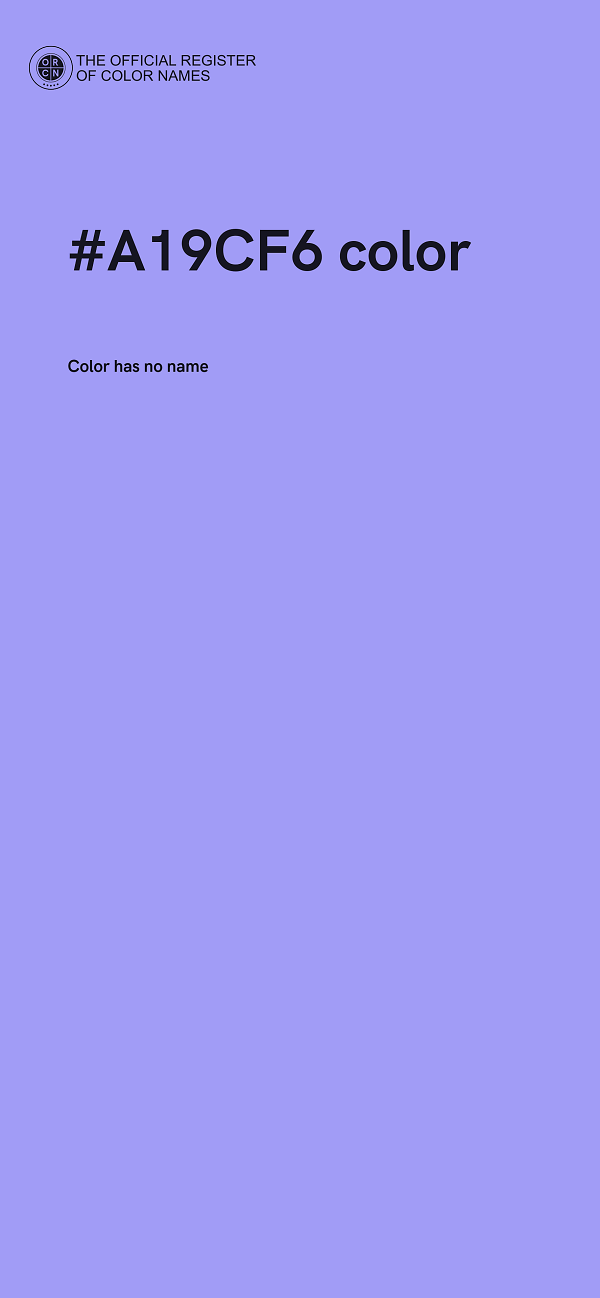 #A19CF6 color image