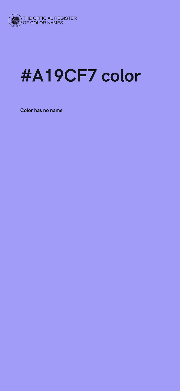 #A19CF7 color image