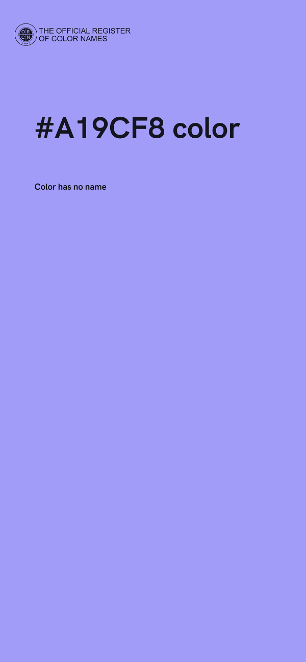 #A19CF8 color image