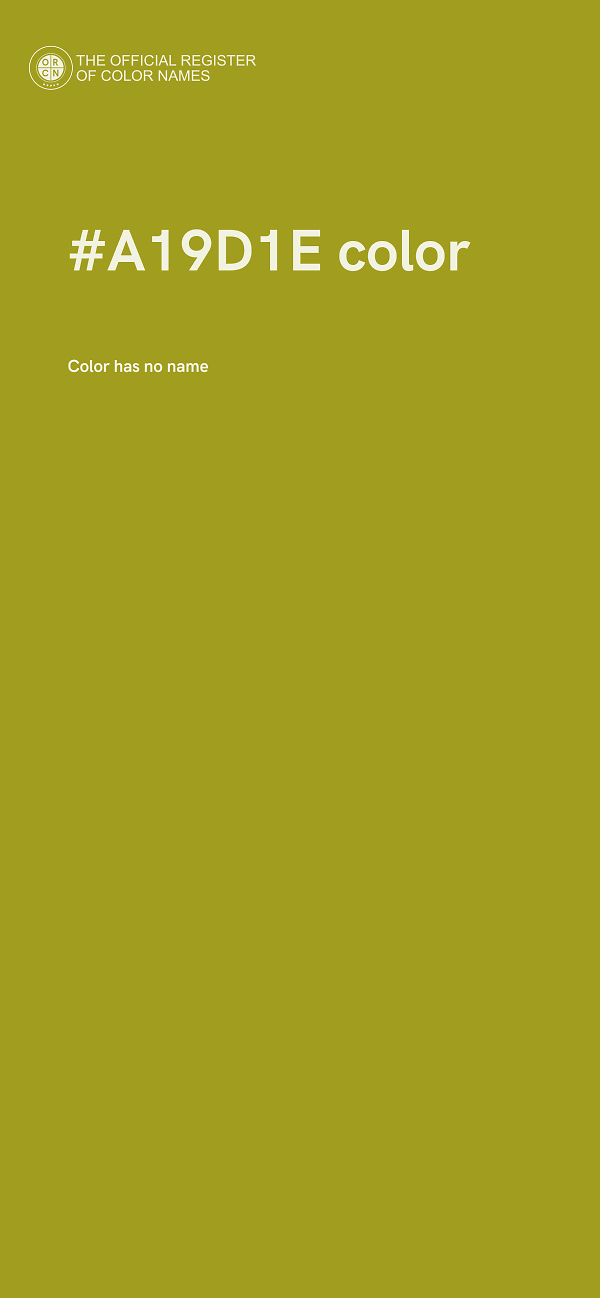 #A19D1E color image