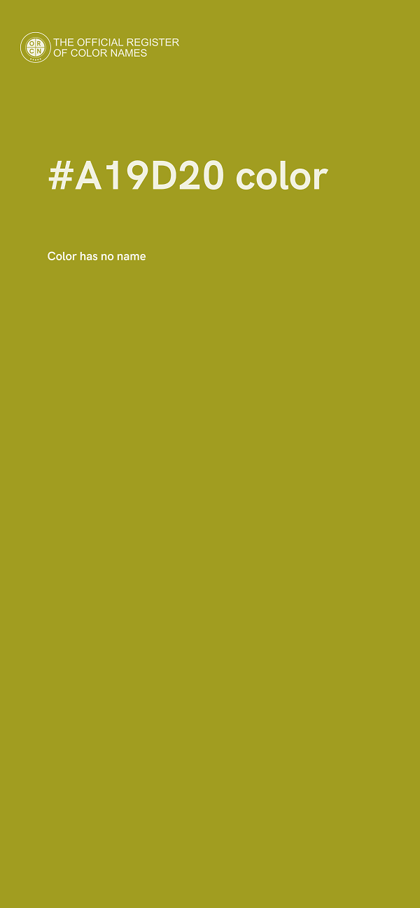#A19D20 color image