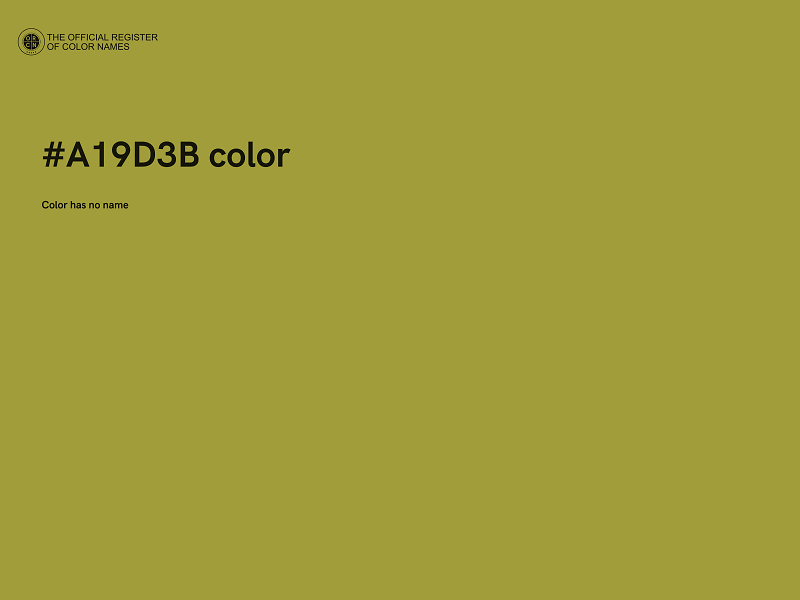 #A19D3B color image