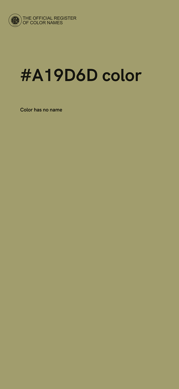 #A19D6D color image
