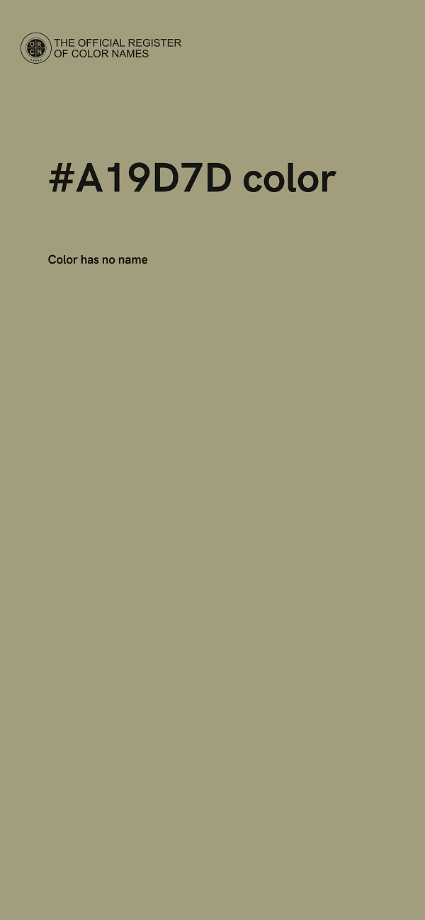 #A19D7D color image