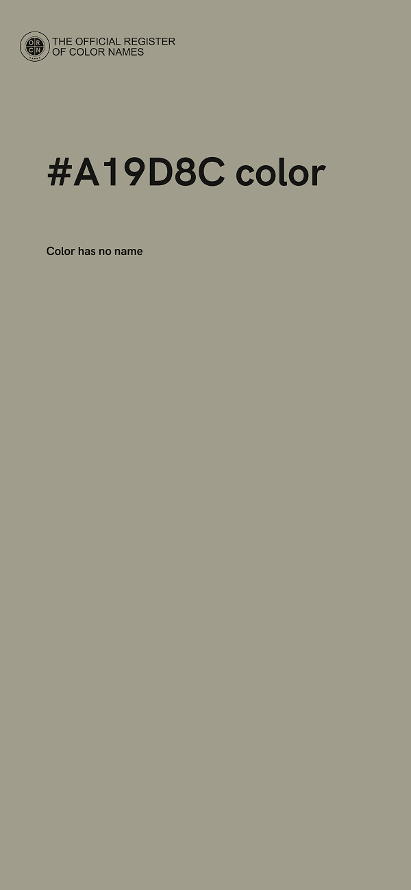 #A19D8C color image