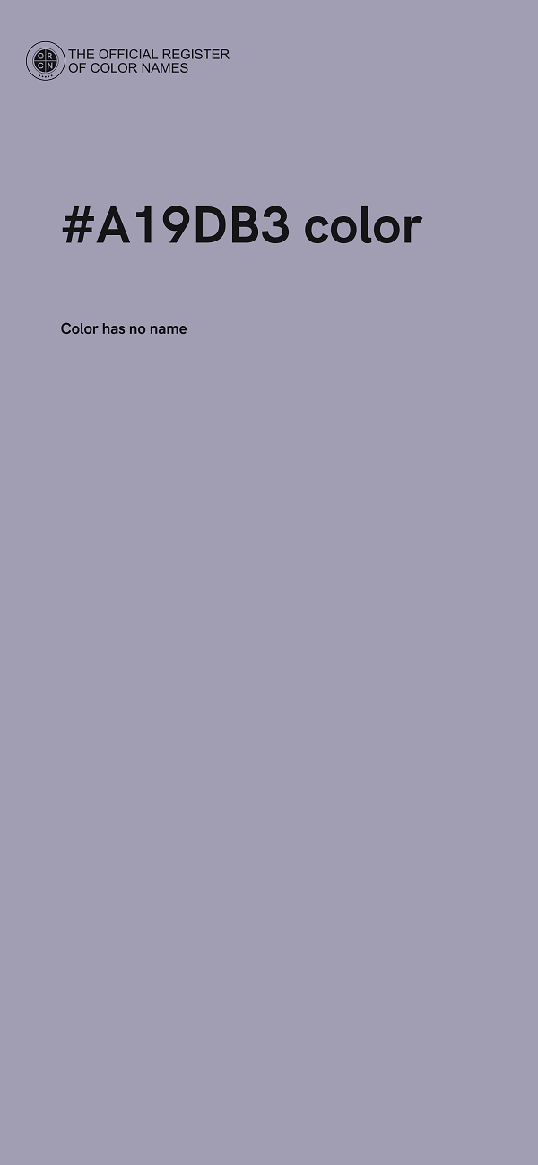 #A19DB3 color image