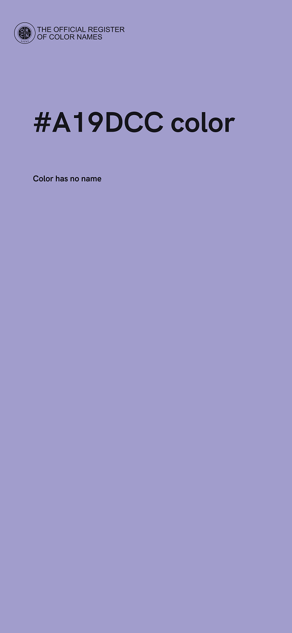 #A19DCC color image