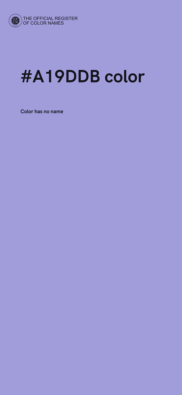 #A19DDB color image