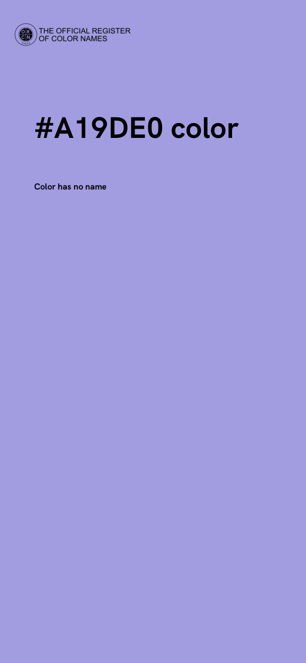#A19DE0 color image