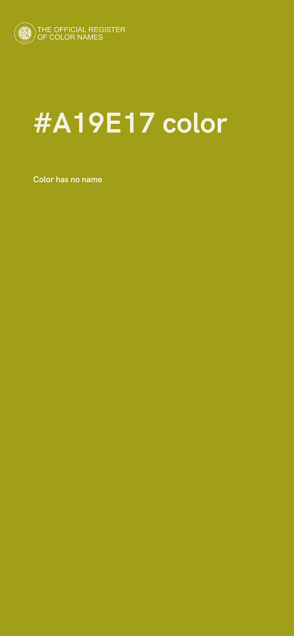#A19E17 color image
