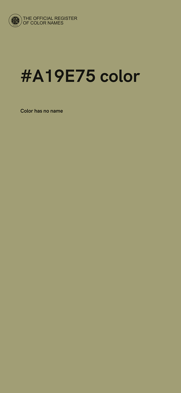 #A19E75 color image
