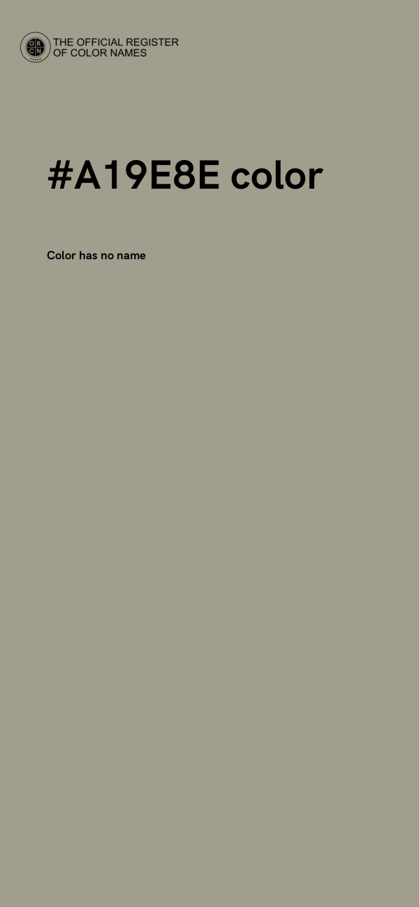 #A19E8E color image
