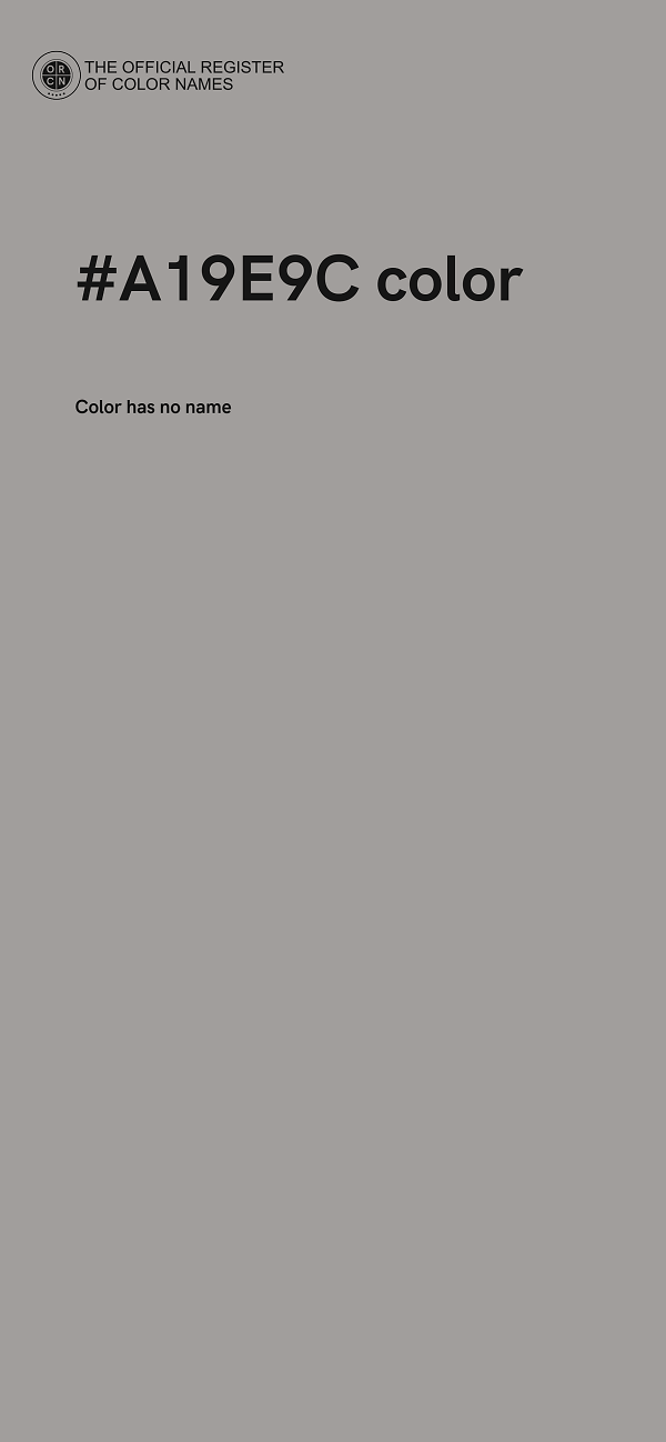 #A19E9C color image