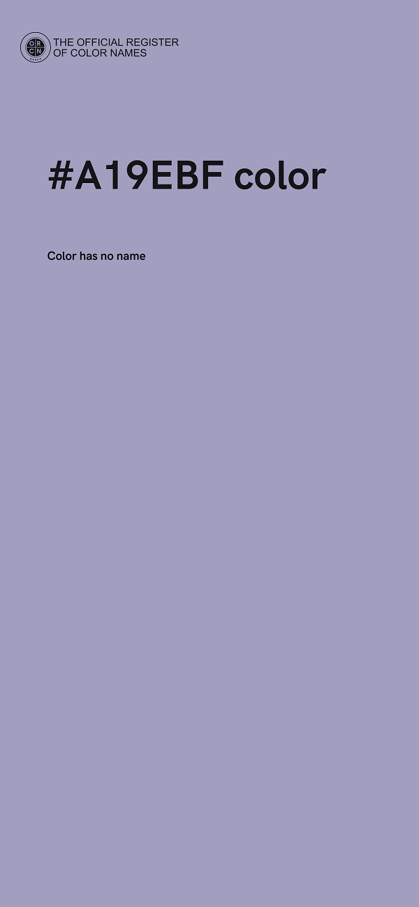 #A19EBF color image