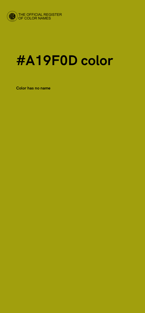 #A19F0D color image