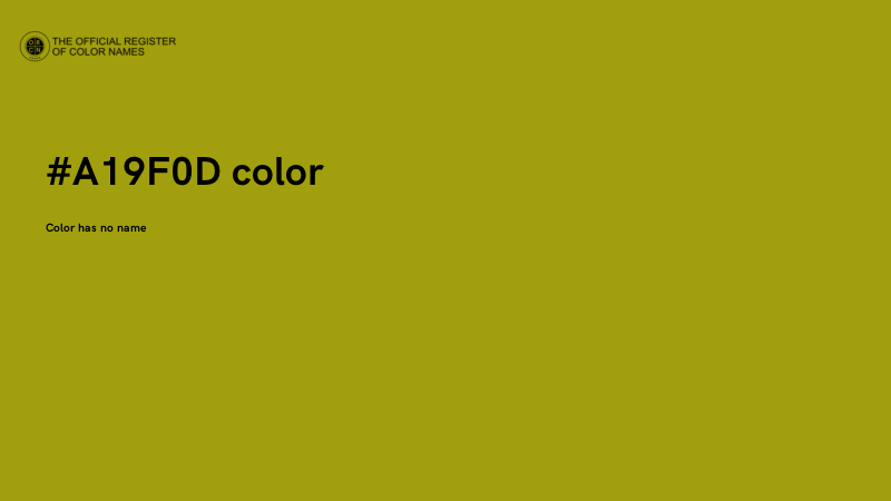 #A19F0D color image