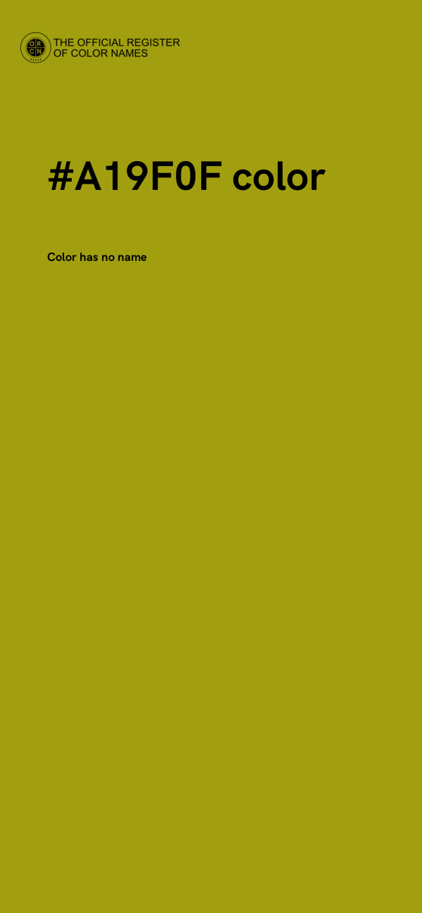 #A19F0F color image