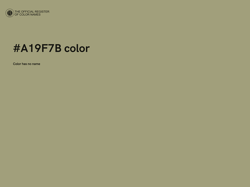 #A19F7B color image