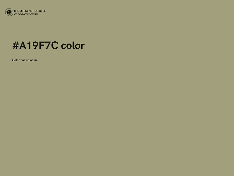 #A19F7C color image