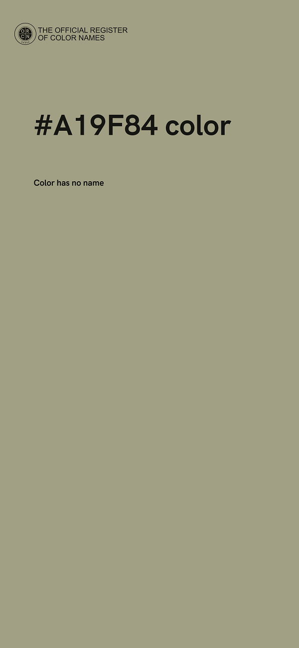 #A19F84 color image