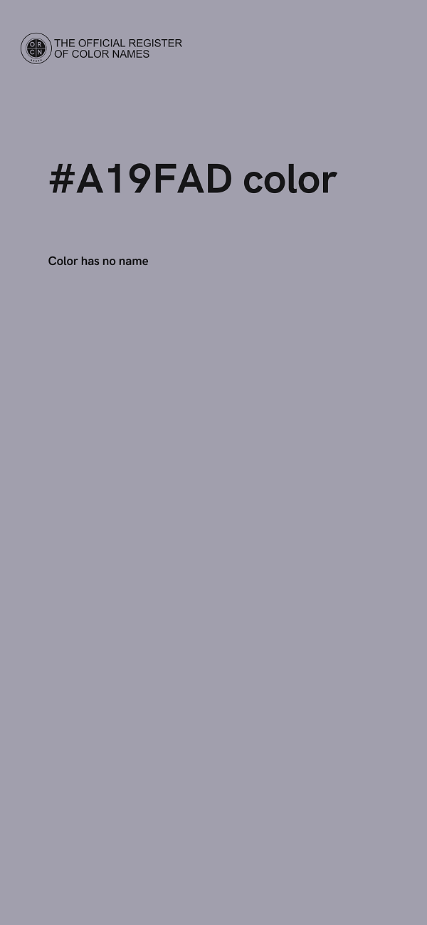 #A19FAD color image