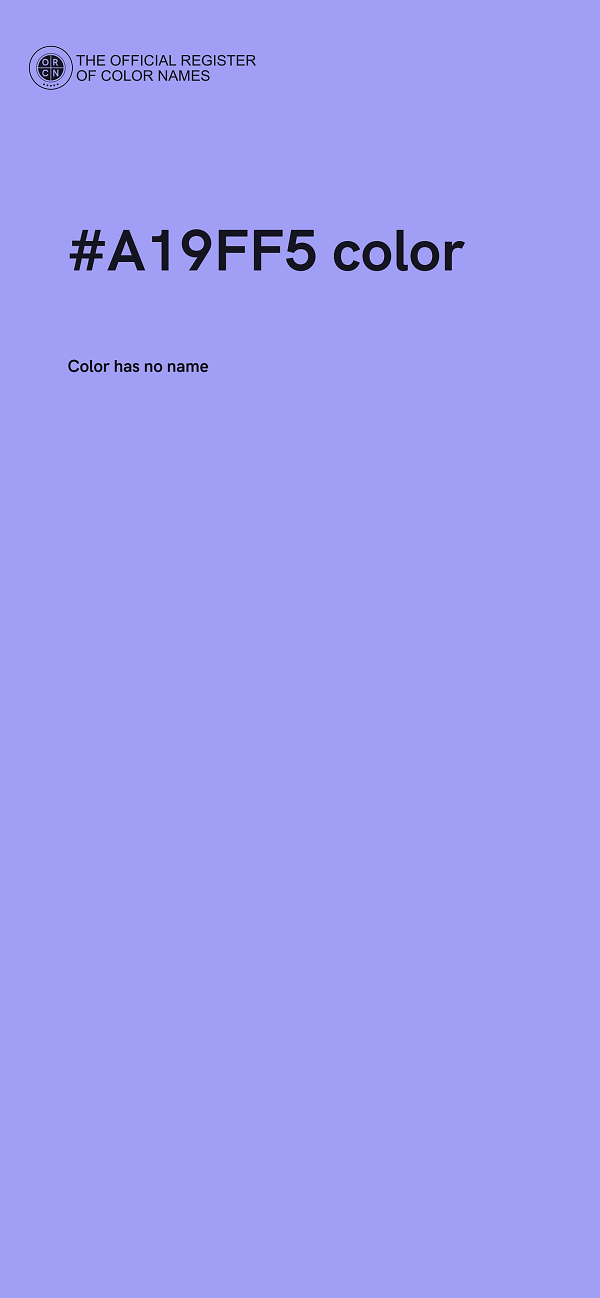 #A19FF5 color image