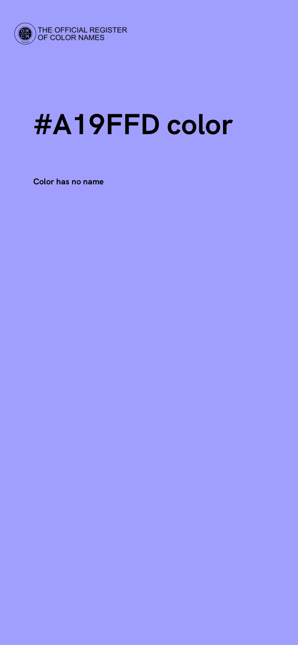 #A19FFD color image