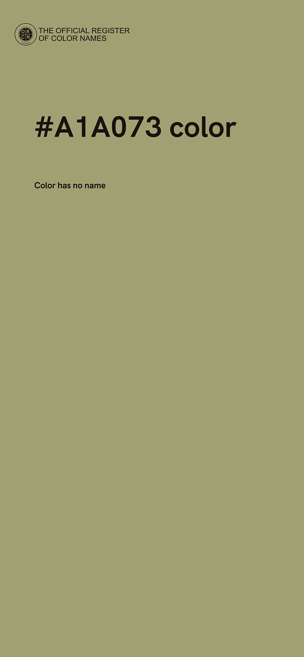 #A1A073 color image