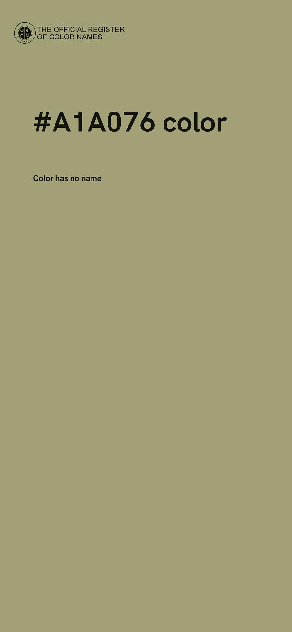 #A1A076 color image