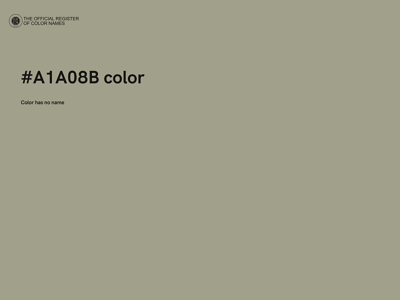#A1A08B color image