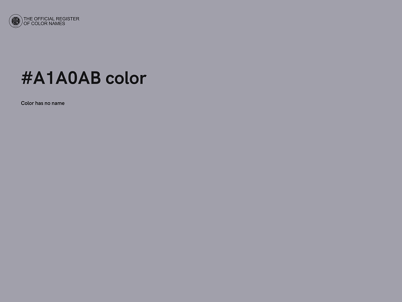 #A1A0AB color image