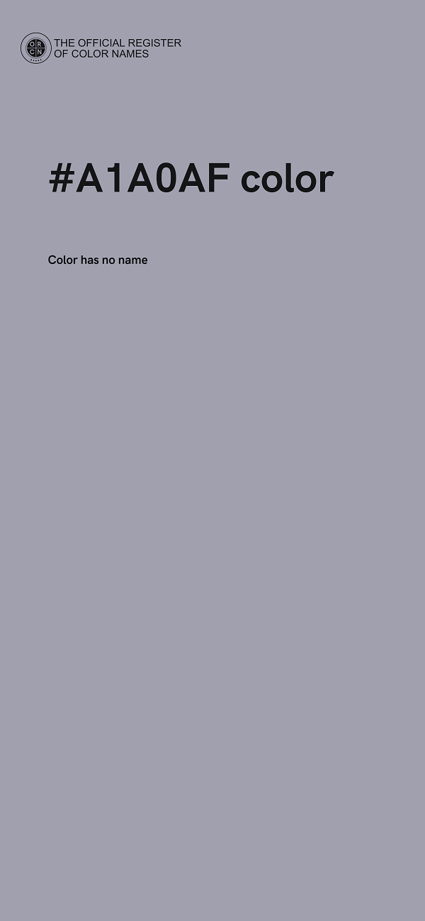 #A1A0AF color image