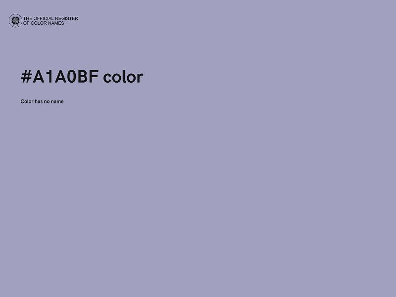 #A1A0BF color image