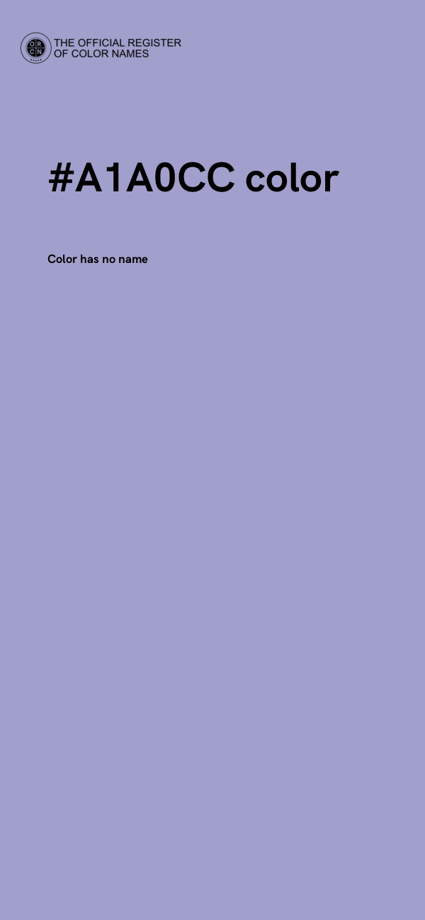 #A1A0CC color image