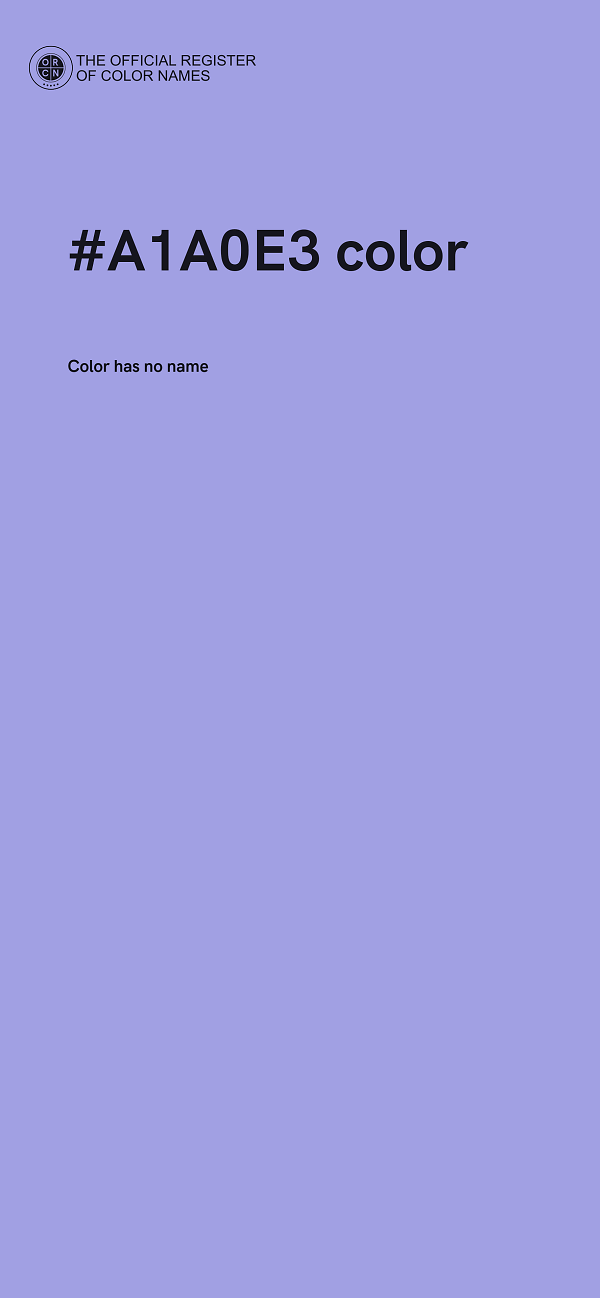#A1A0E3 color image