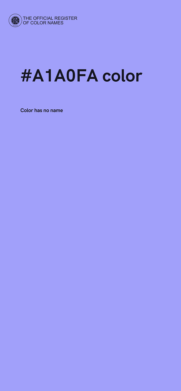 #A1A0FA color image