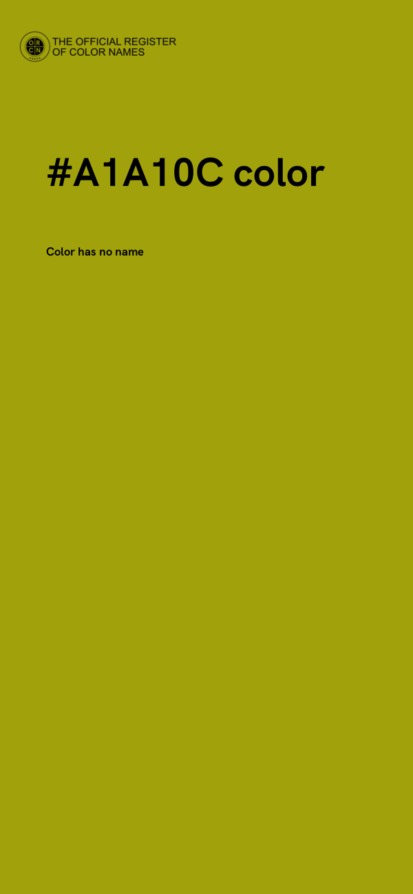#A1A10C color image