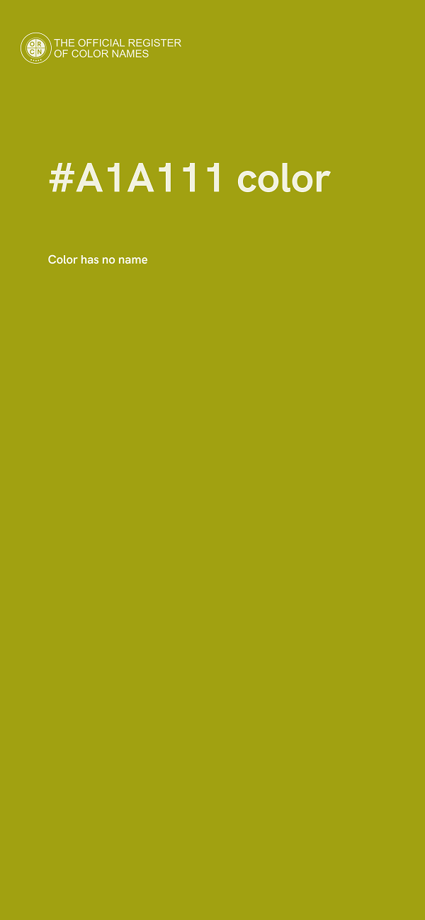#A1A111 color image