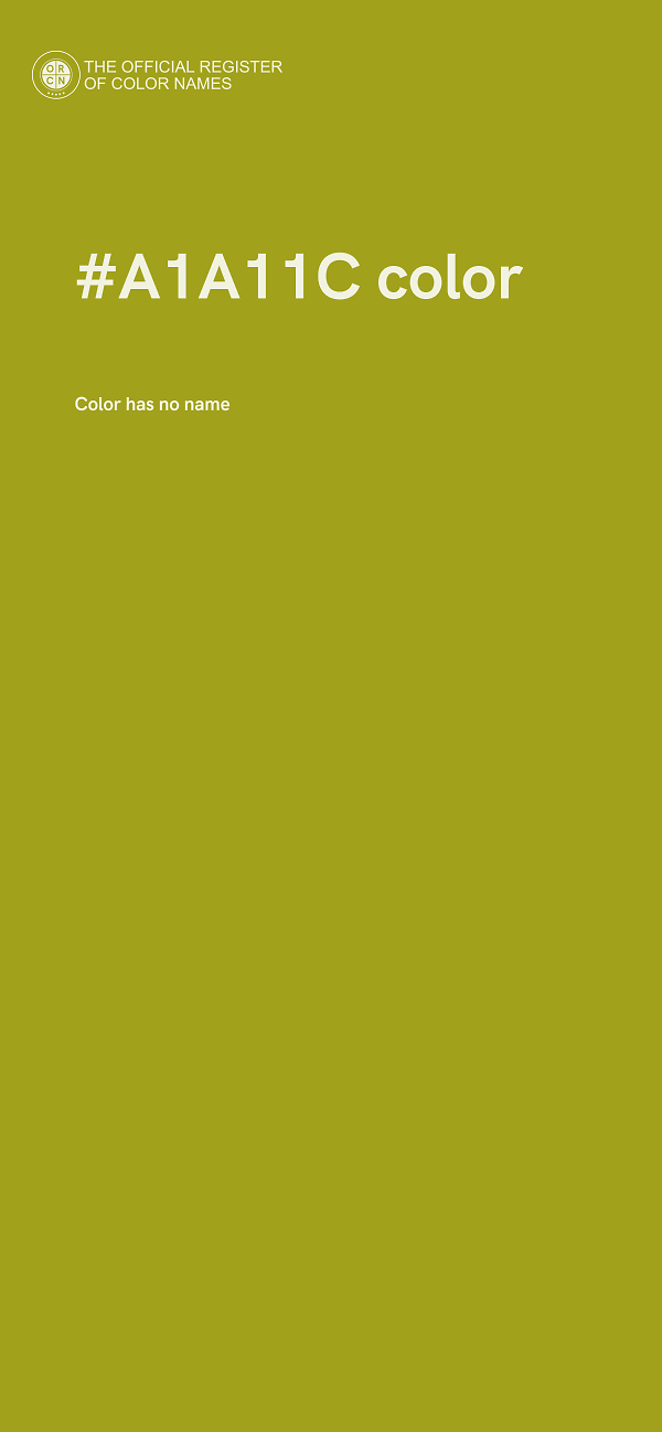 #A1A11C color image