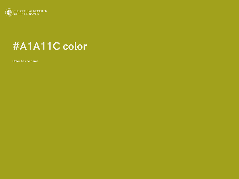 #A1A11C color image
