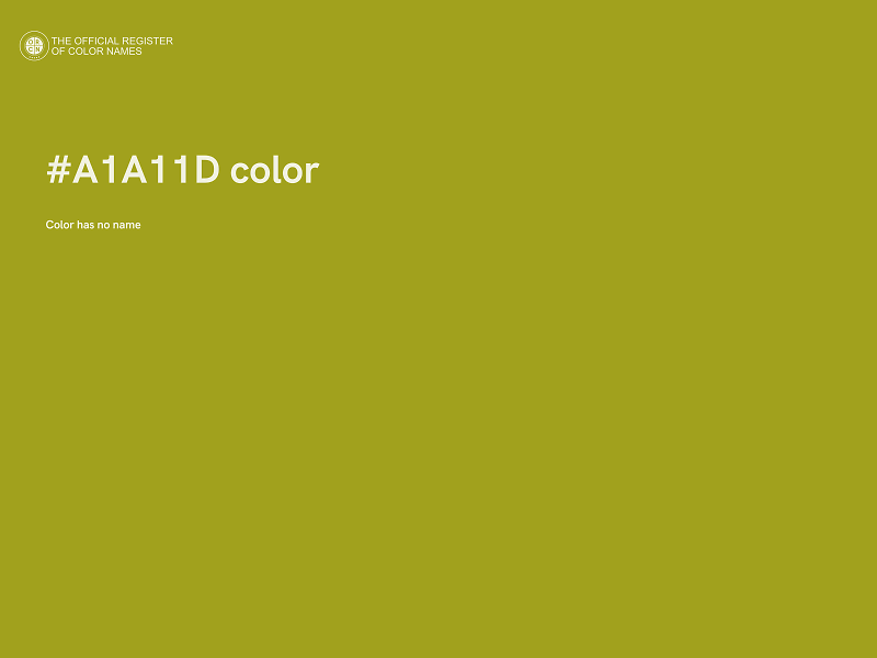#A1A11D color image