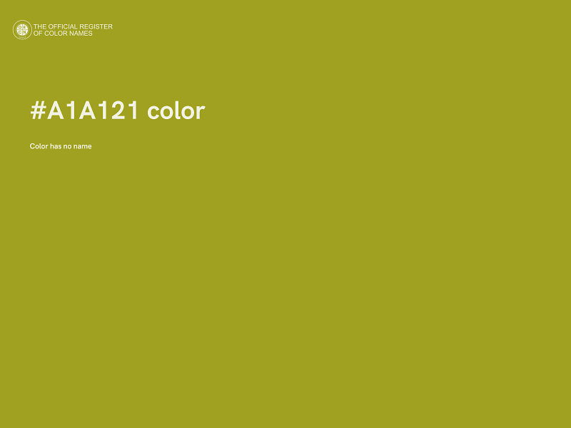 #A1A121 color image