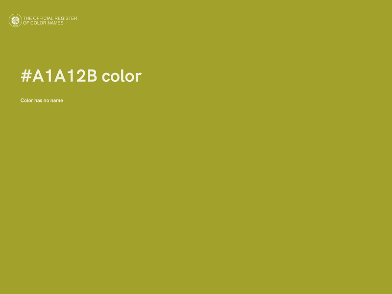 #A1A12B color image