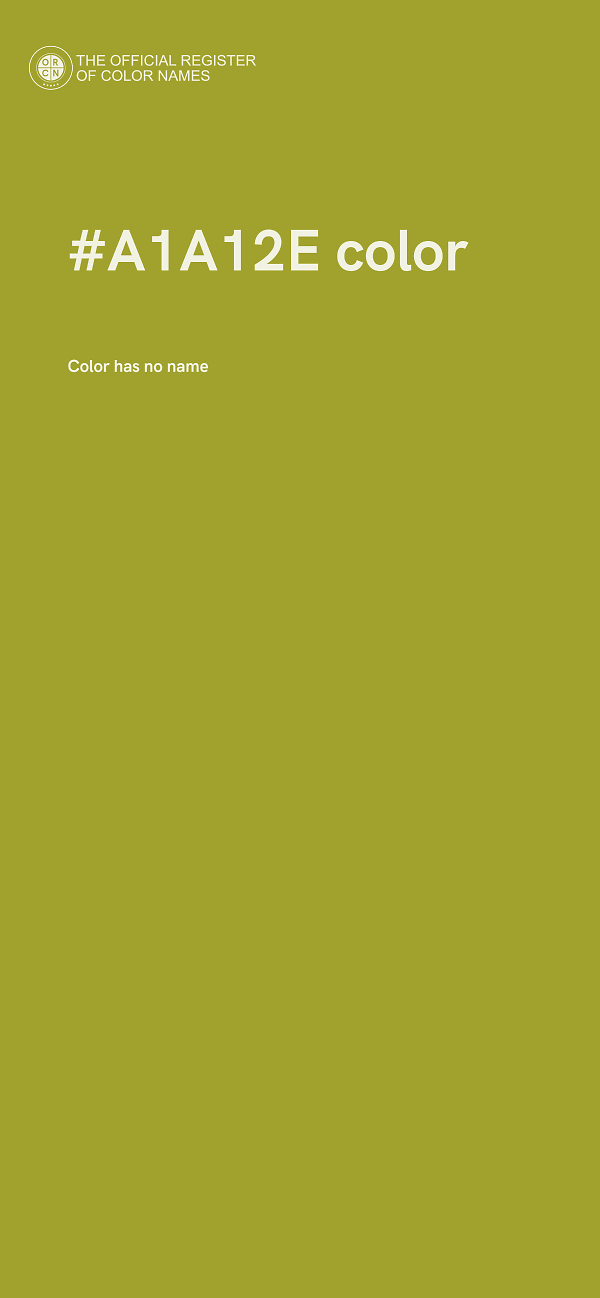 #A1A12E color image