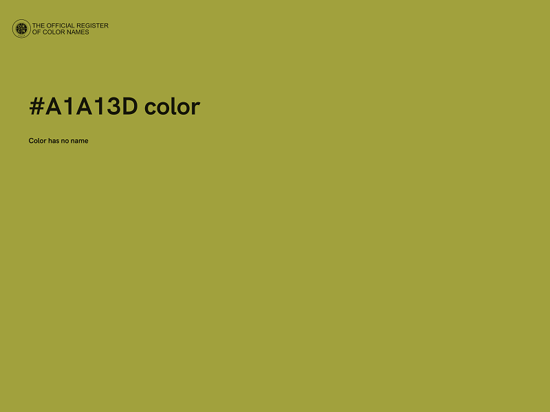 #A1A13D color image